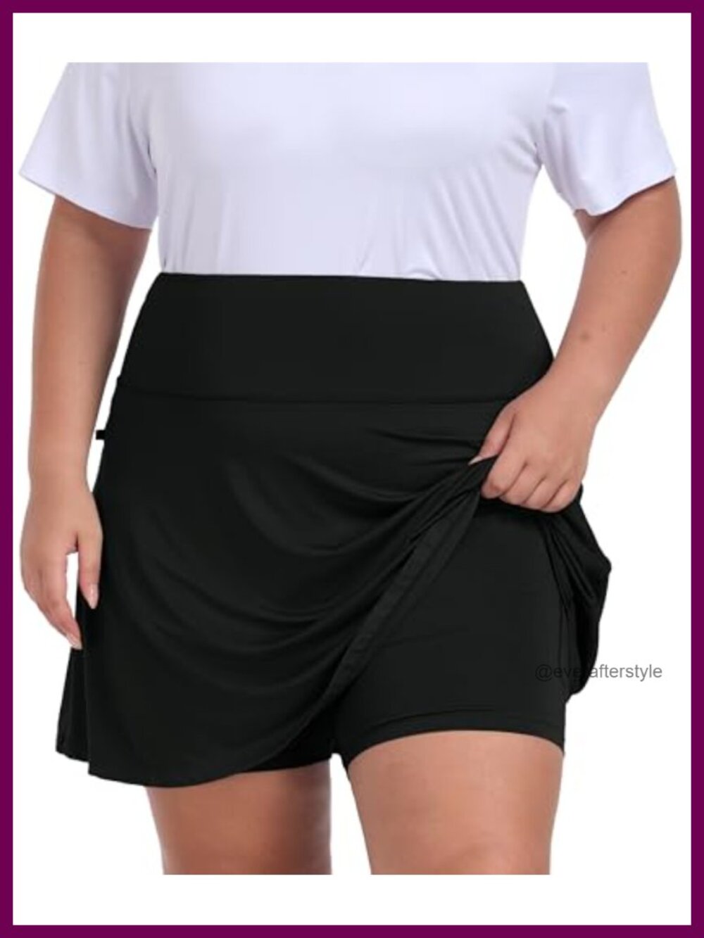Plus Size Athletic Skort 20" Golf Tennis Skirt with Shorts
